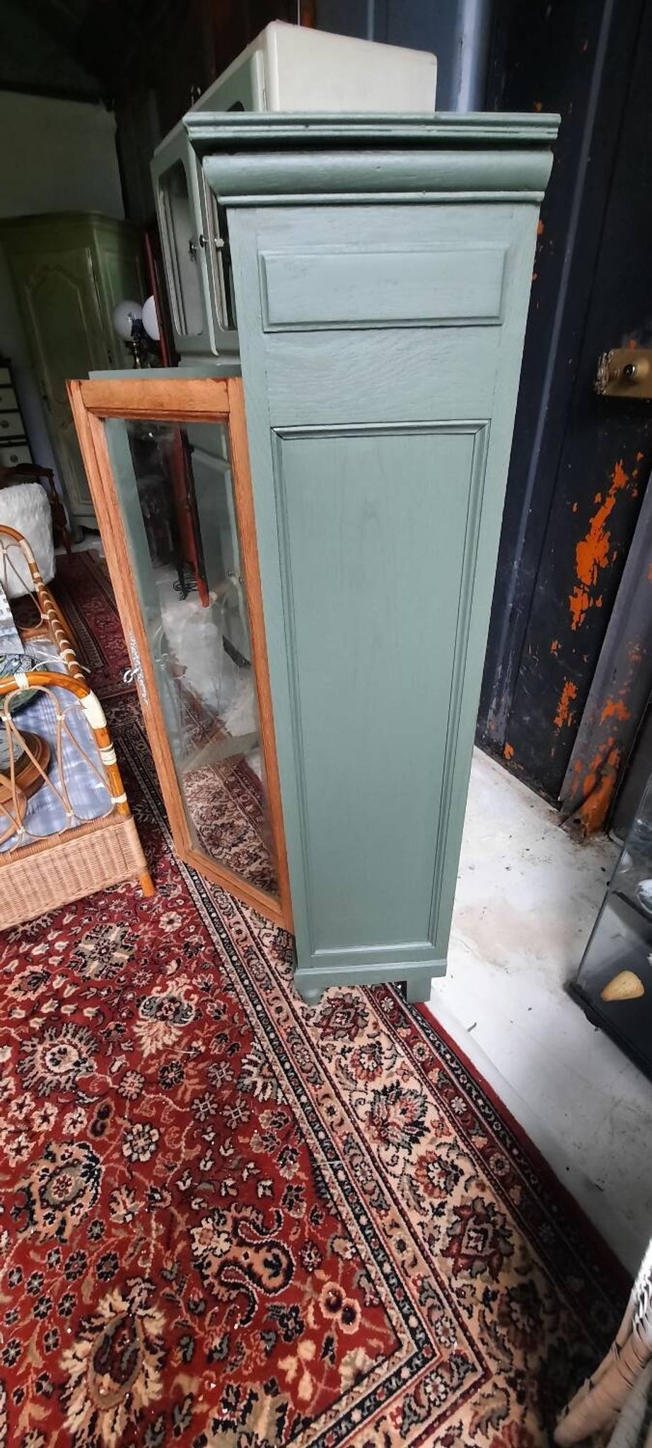 Painted display cabinet