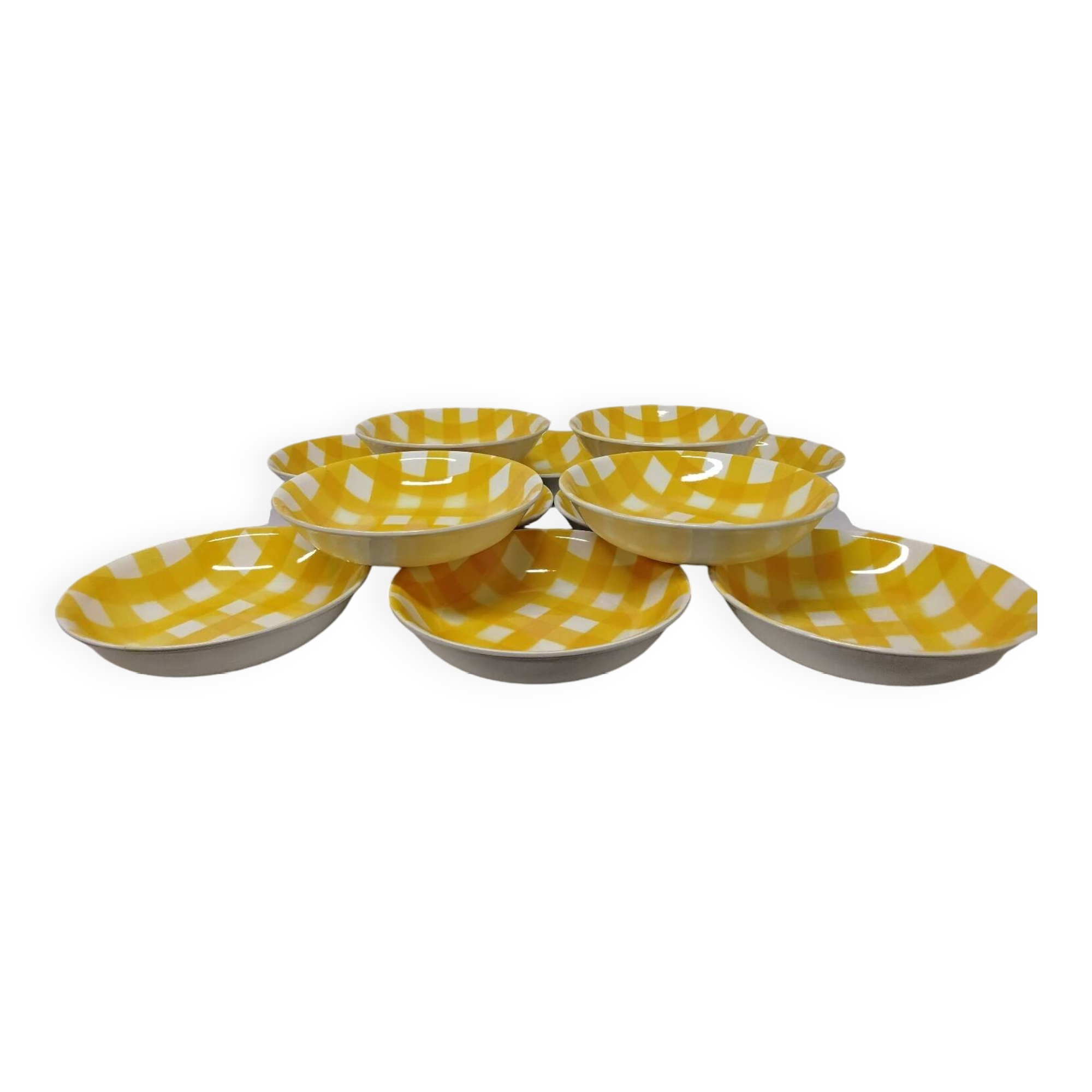 12 hollow plates digoin Sarreguemines