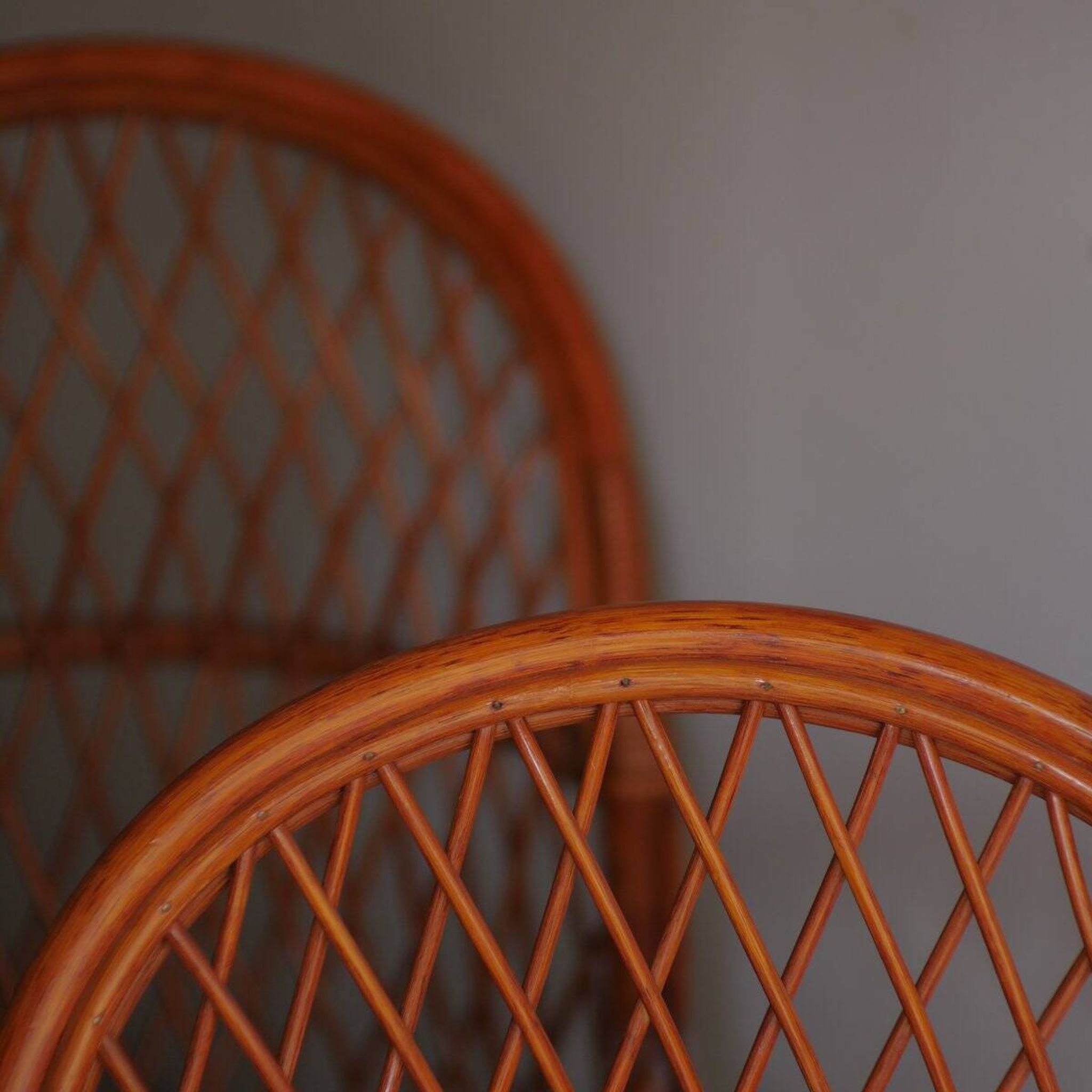 Wicker armchairs by Gervasoni, Italy, 1970s, set of 2