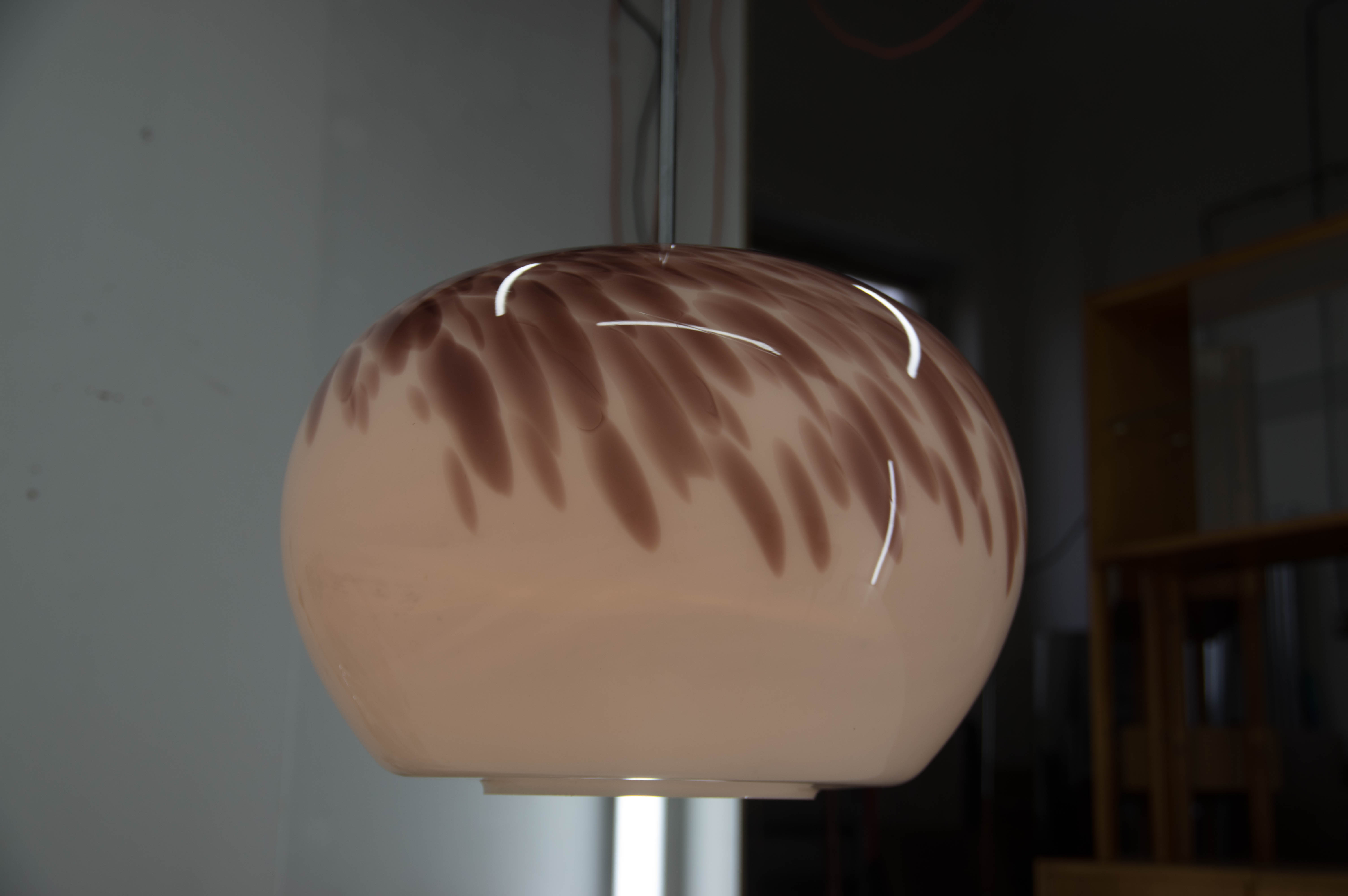 Art Glass Pendant, Czechoslovakia, 1970s