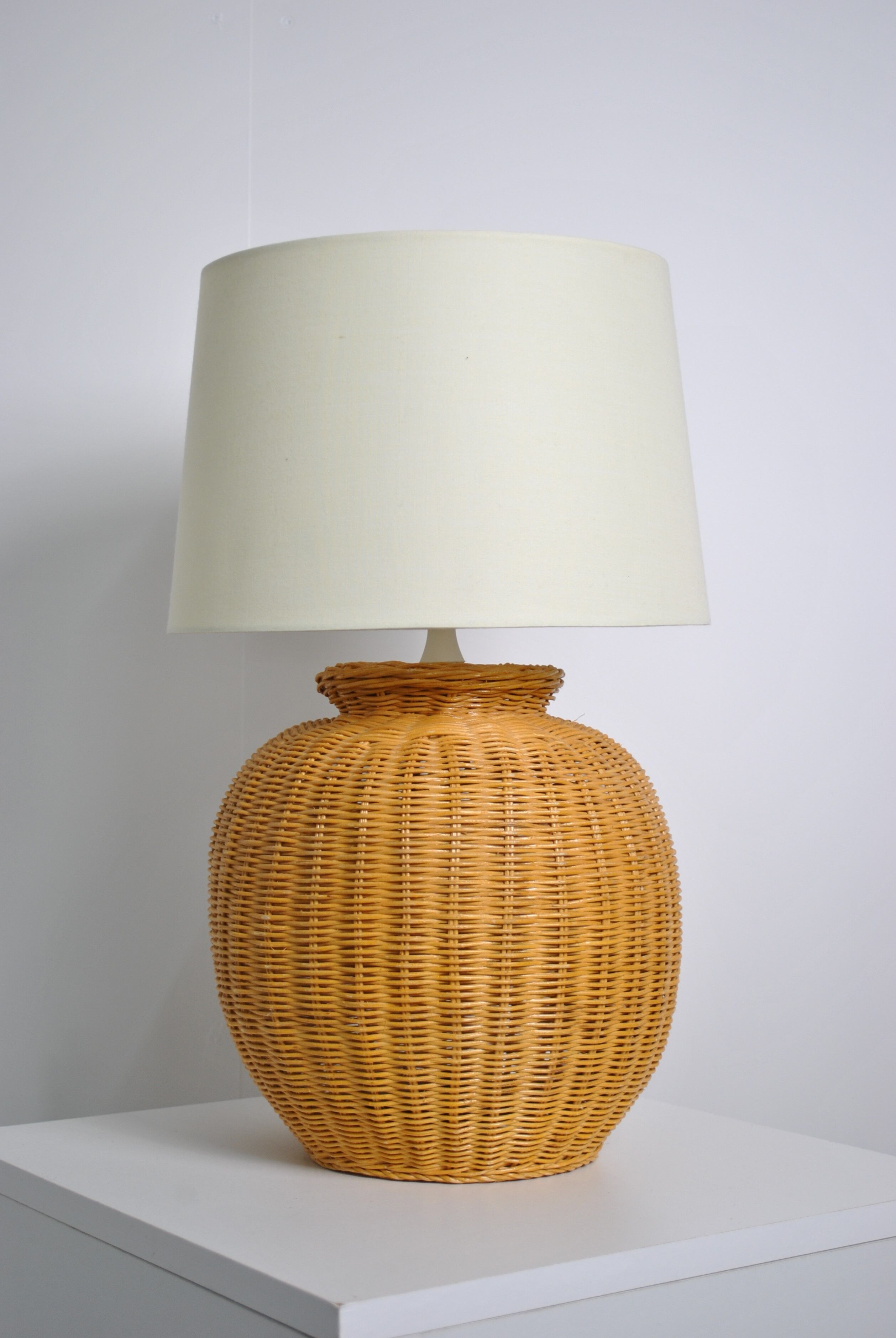 Rattan lamp 1980
