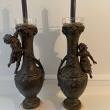 Lot de 2 vases de cheminée