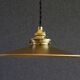 old opaline pendant light painted gold, delivered with new cable and socket