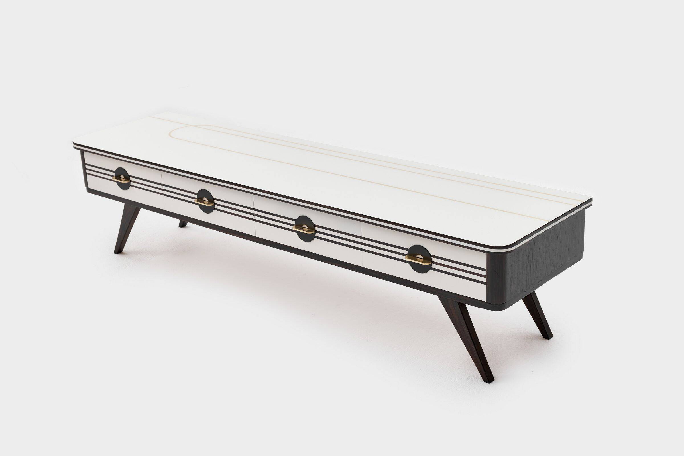 Lowboard en bois, design danois, années 1960, production : Danemark