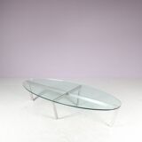 1980s Oval coffee table from the Netherlands