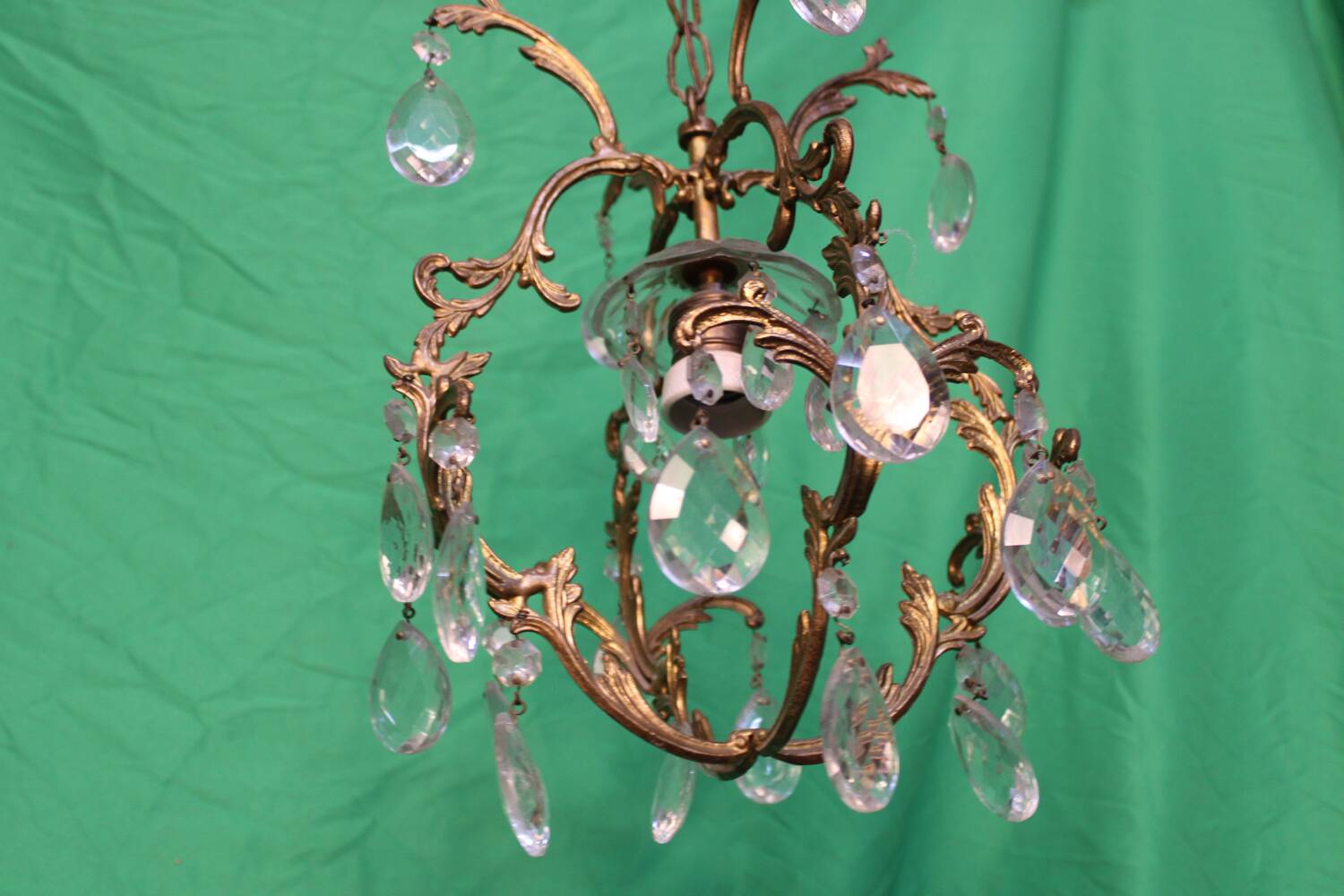 Louis XV style gilt bronze chandelier C.1900 France