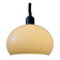 Vintage beige mushroom suspension in acrylic glass