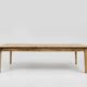 Grande table de ferme rustique en bois d'orme, France vers 1800