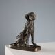 Sculpture ancienne en bronze représentant un chien, Italie, début XXe siècle