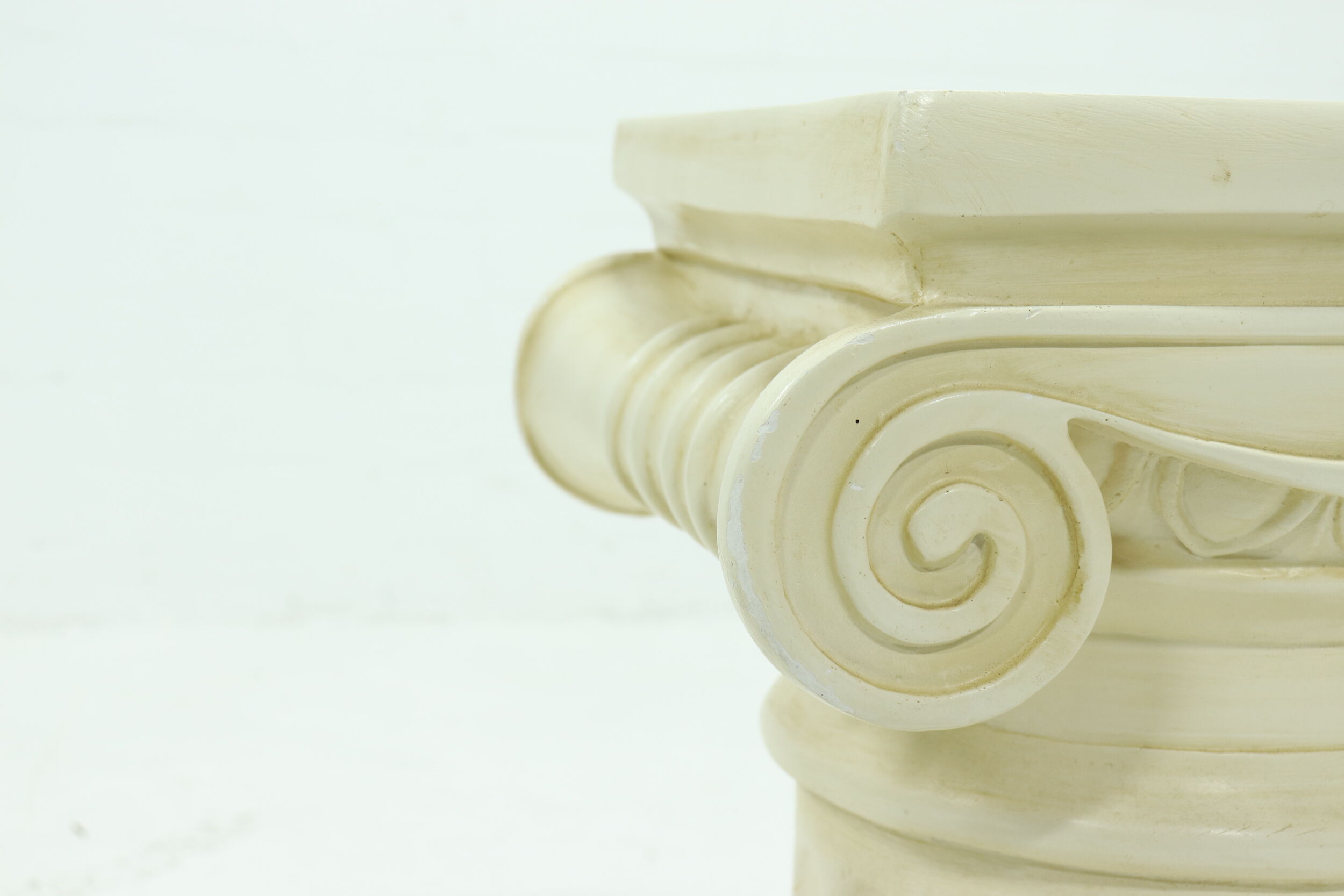 Neo classical plaster pedestal plant table 1980s
