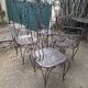 Fauteuils de jardin vintage en fer forgé