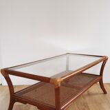 Vintage canning coffee table glass tray