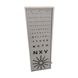 Vintage visual acuity scale