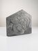 Slate Bas-Relief with Floral Motifs, Signed, 1970s