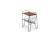 Mid Century Danish Side Table with Magazine Rack