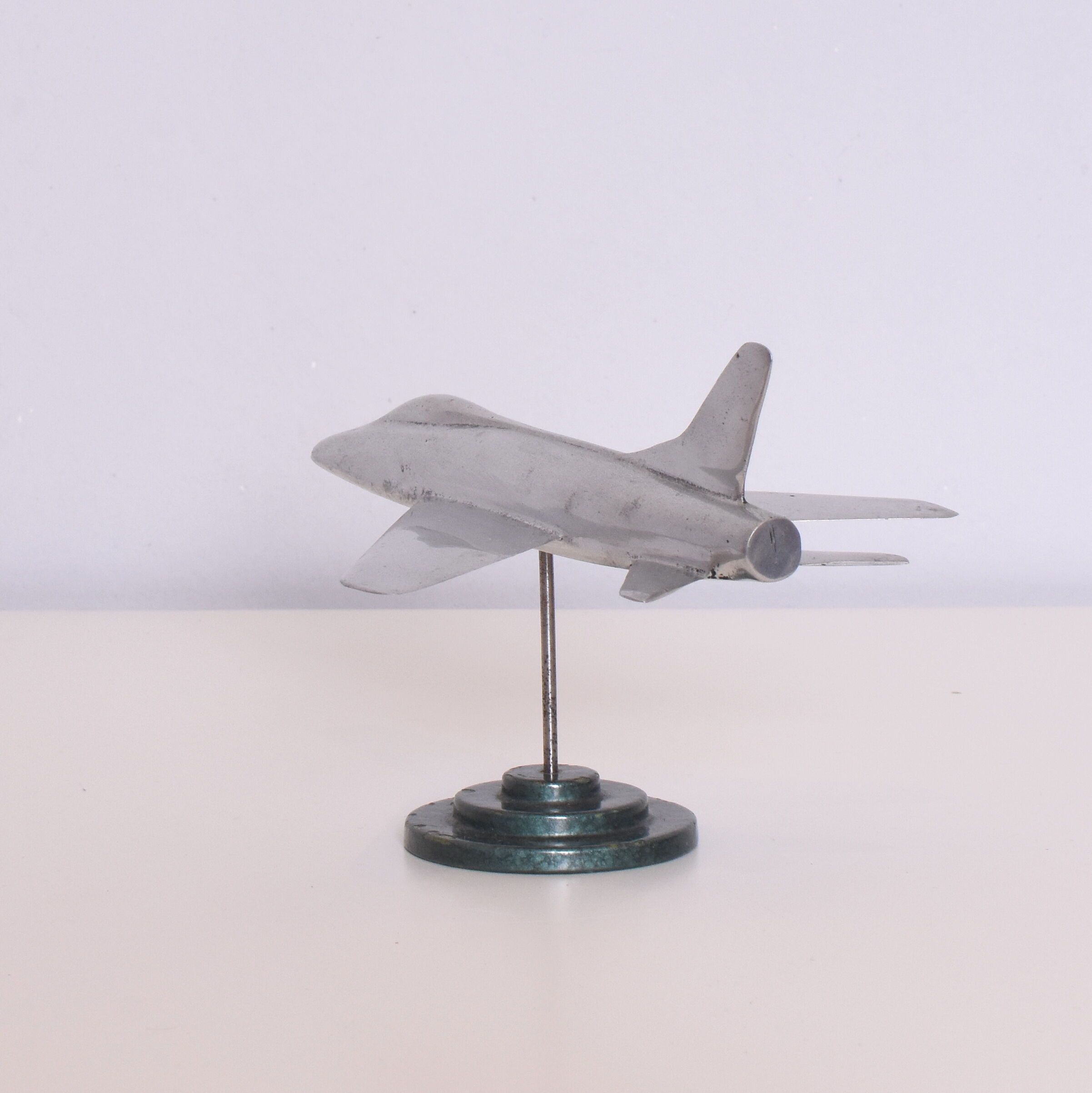 Maquette avion en aluminium, années 1950
