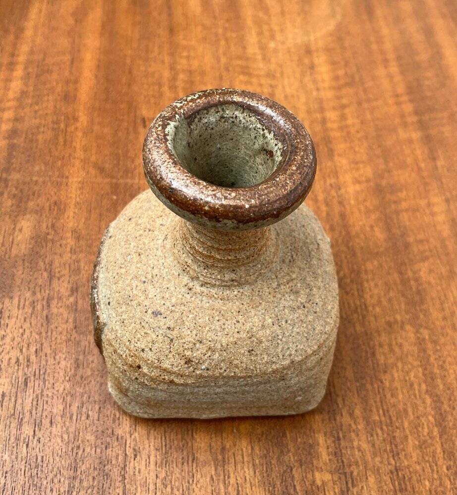 Danish vase from a pottery studio from the mid-century by Tue Poulsen, 1960s.