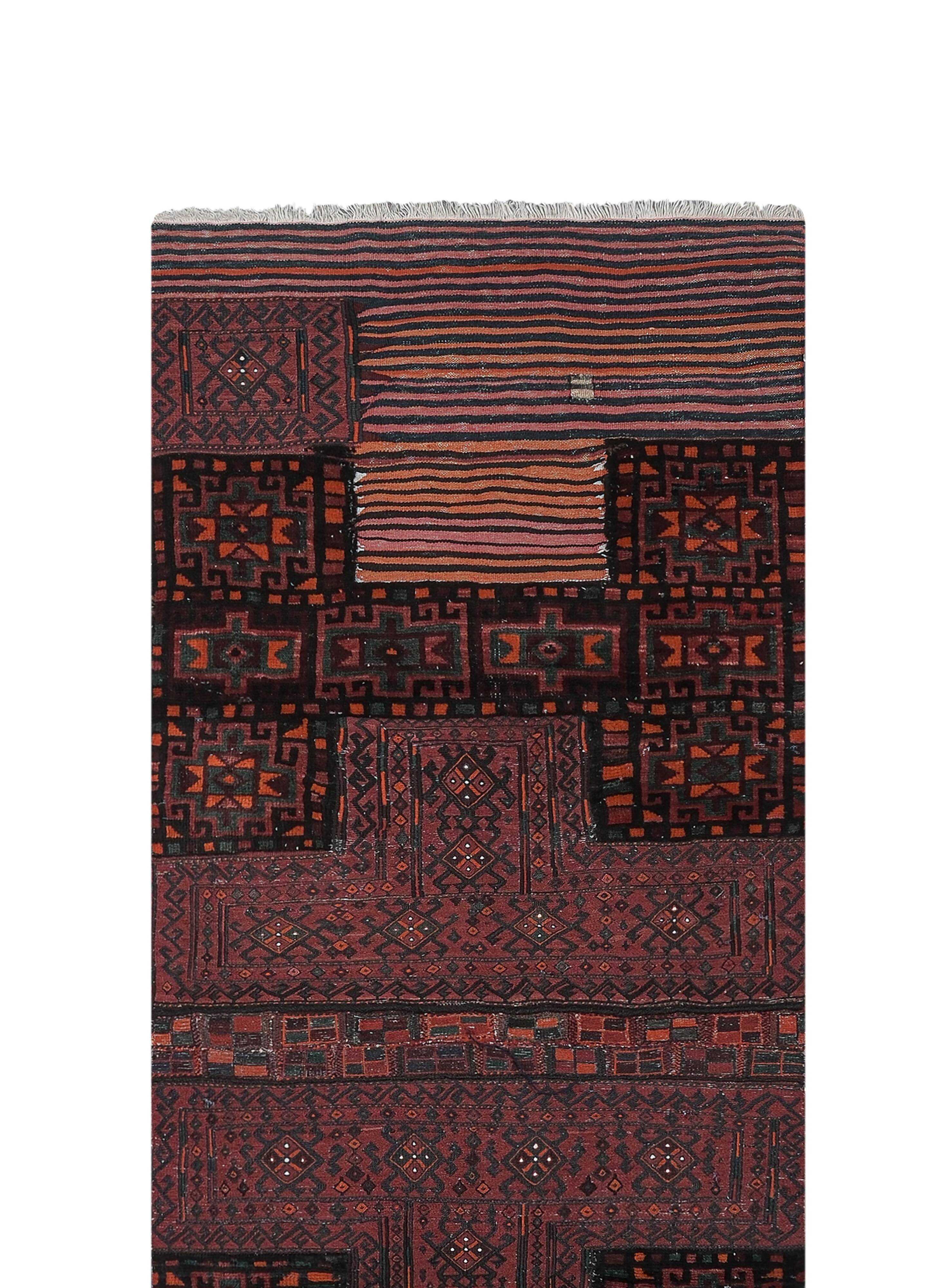 Vintage Turkish Oushak Rug Handwoven 108x276 cm