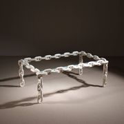 Brutalist Chain Link Coffee Table | France 1970s