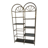 Brass imitation bamboo store display stand