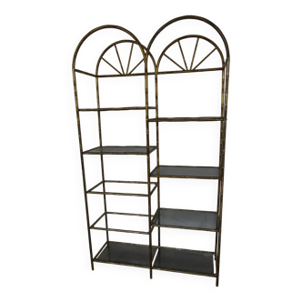 Brass imitation bamboo store display stand