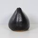 Sculptural vase by Keiko Yoshida from 1971 in black ceramic