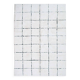 Berber rug 120x180 cm white with black grid