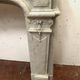 Regency style fireplace in white Carrara marble, Italy, 19th century.