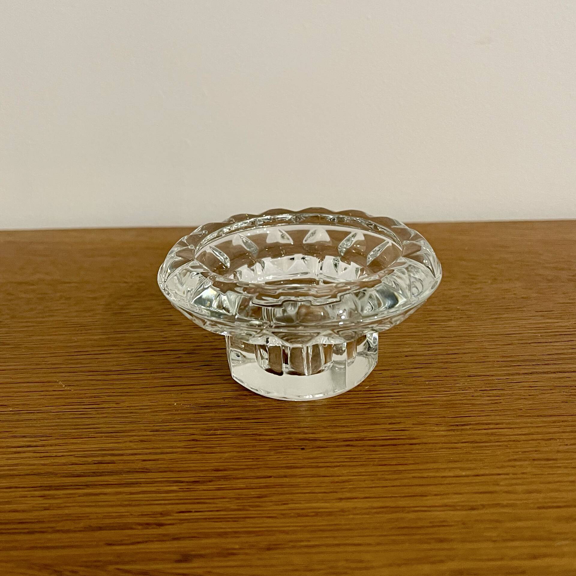 Glass candlestick