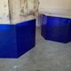 Deux consoles bleu klein vintage 1988