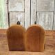 Pair of greenhouses vintage wooden books world map