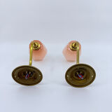 Paire d'appliques col de cygne