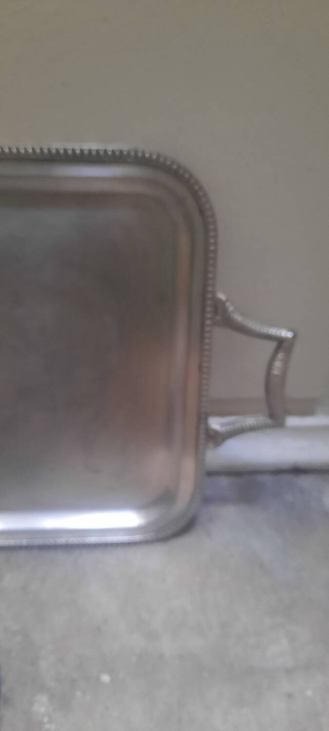 Silver-plated tray