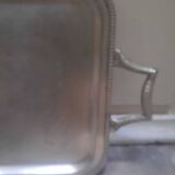 Silver metal tray