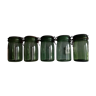 Bocaux en verre 1 l de couleur vert marque Solidex et l'Ideale