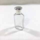 Set of crystal and silver vials
