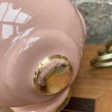 Foot of pink ceramic lamp 50s