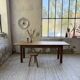 Walnut farmhouse table 2.10m from the 50s
