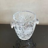 Seau à glaçon en cristal taillé