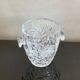 Cut crystal ice bucket