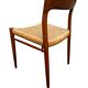 6 Niels Otto Moller chairs model 75