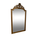 Louis XVI style mirror in wood and gilded stucco XIX century