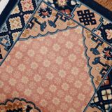 Antique 1930s Chinese Art Deco rug 64cm x 123cm - 1C1261