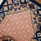 Antique 1930s Chinese Art Deco rug 64cm x 123cm - 1C1261