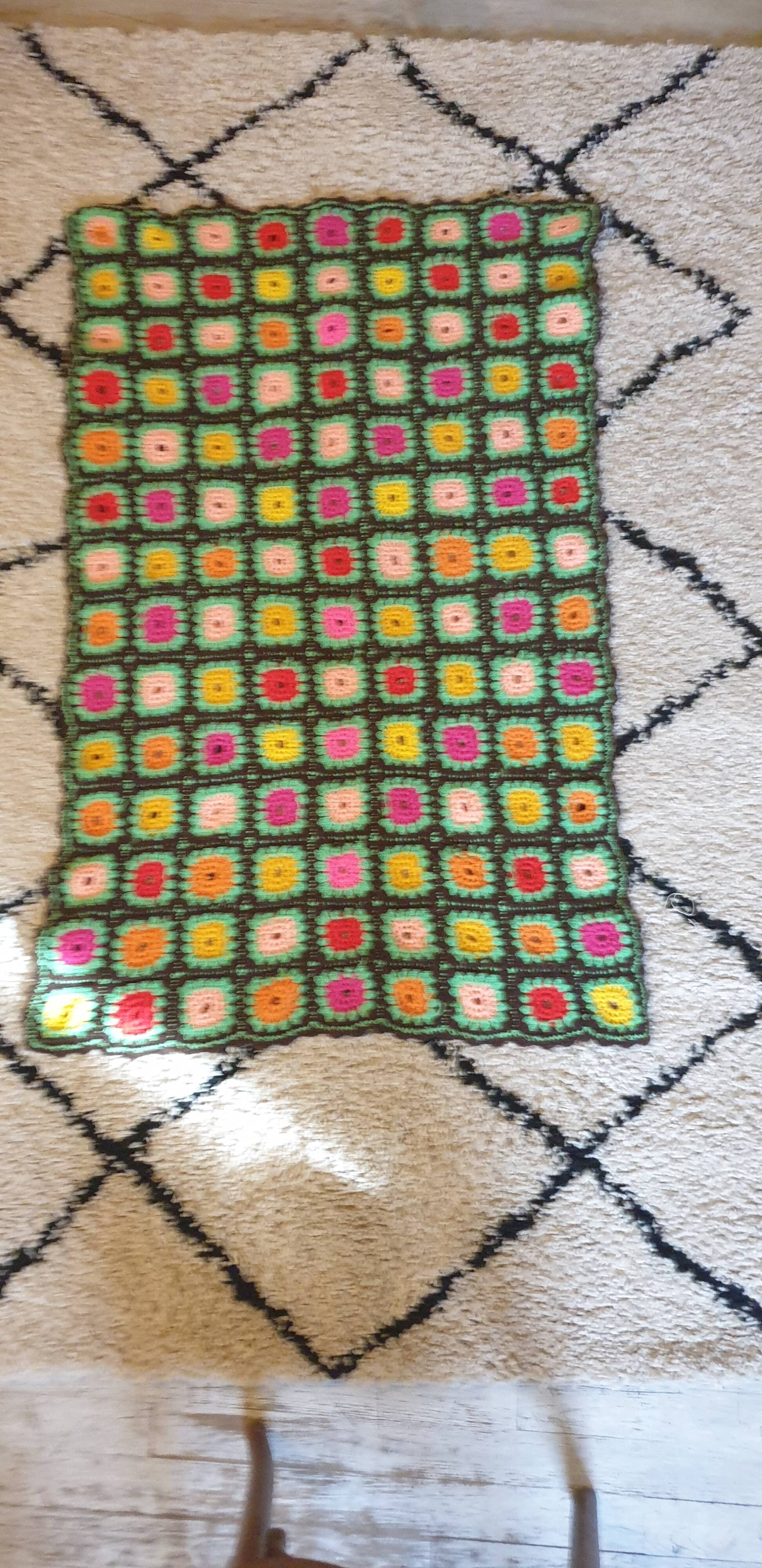 Crochet plaid