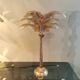 Solid brass palm tree lamp