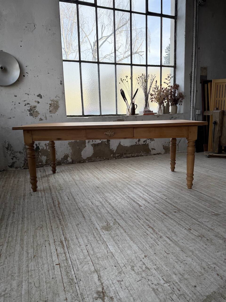 Table de ferme en merisier