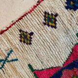 Tapis berbère avec rose et vert