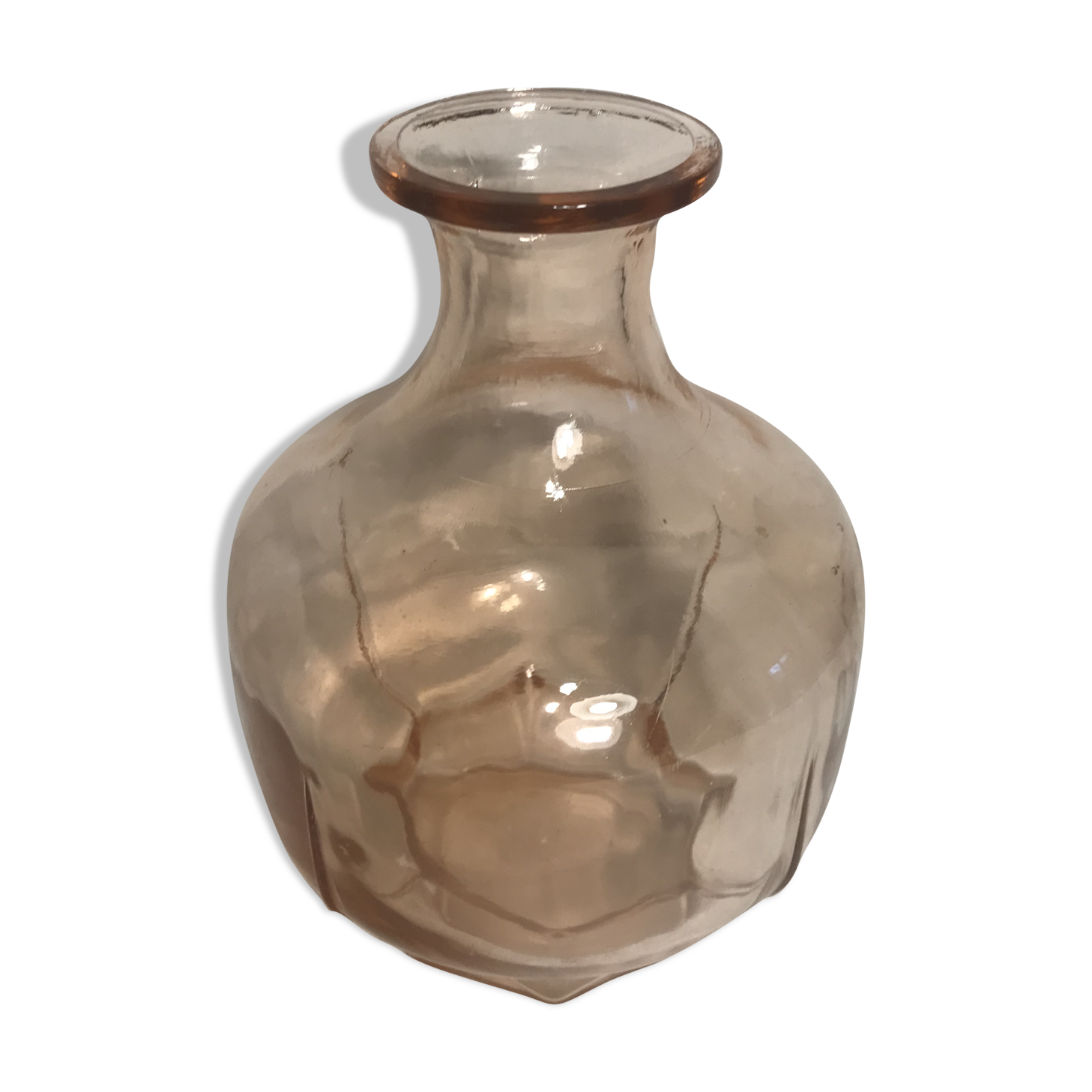Former pitcher Carafe glass pink 70s Vintage kitchen