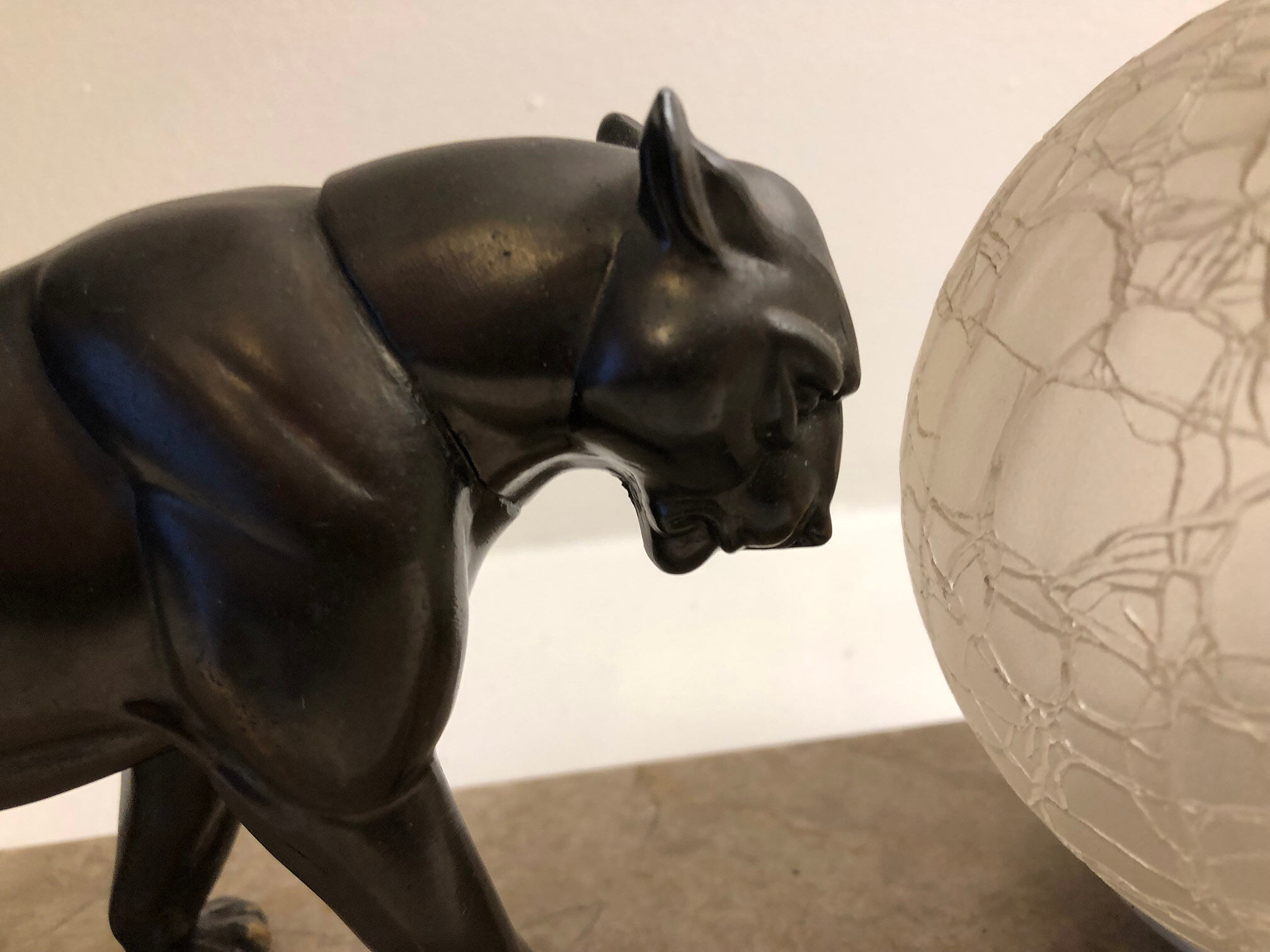 Panther lamp art deco